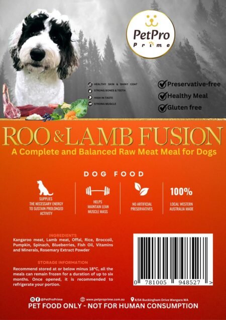 Roo & Lamb Fusion (Fully Complete & Balanced Meal)
